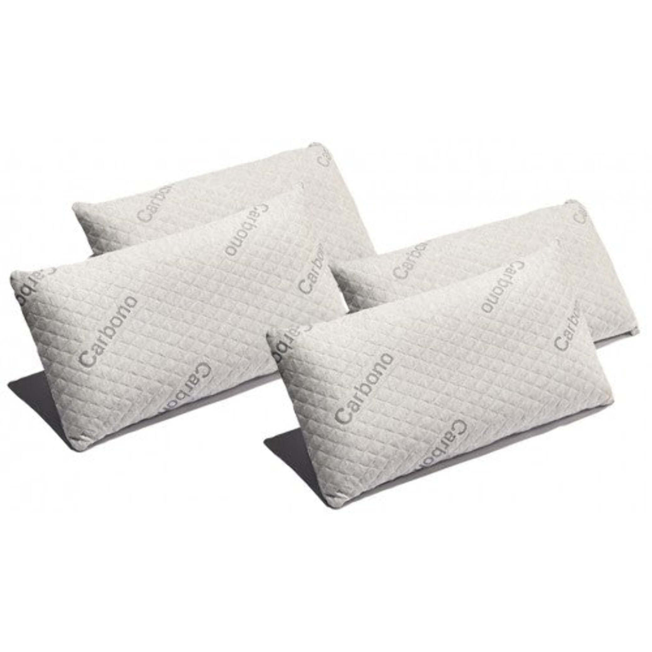 Pack 2 Almohadas Carbono Firmeza Media Desenfundable Efecto anti-stress