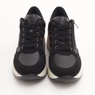 SNEAKERS ALTA ZIP NERO
