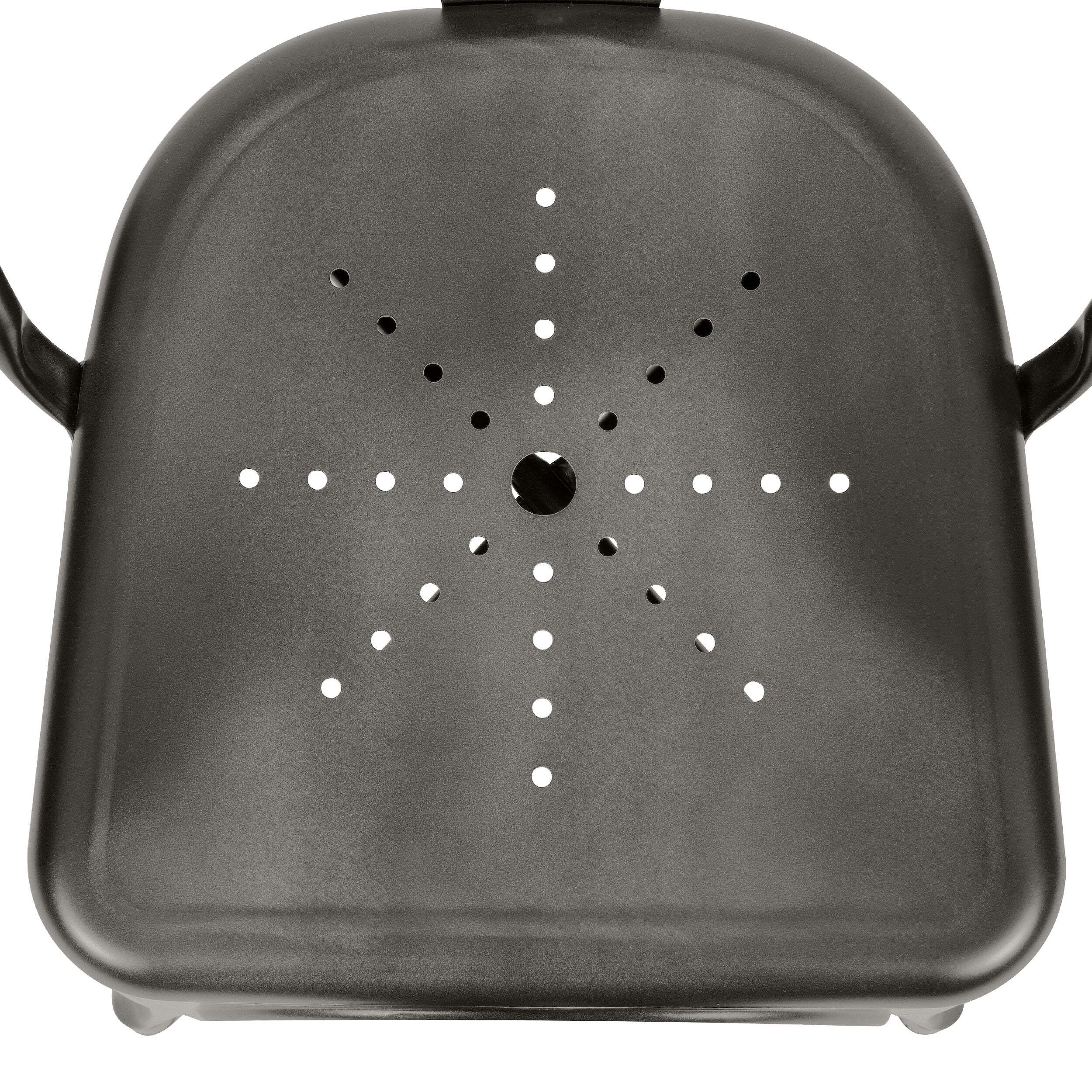 Lot de 2 chaises en métal gris - Indus