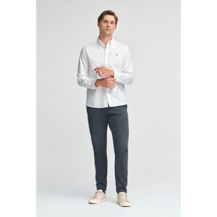 Pack hombre de dos camisas azul celeste y blanca de corte regular con logo Rigby Go