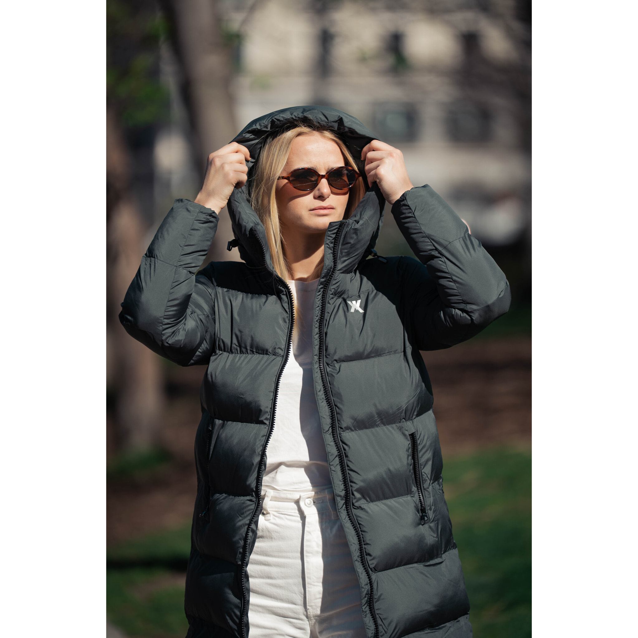 Chaqueta para mujer KUSTOM URBS-3W - Verde oscuro