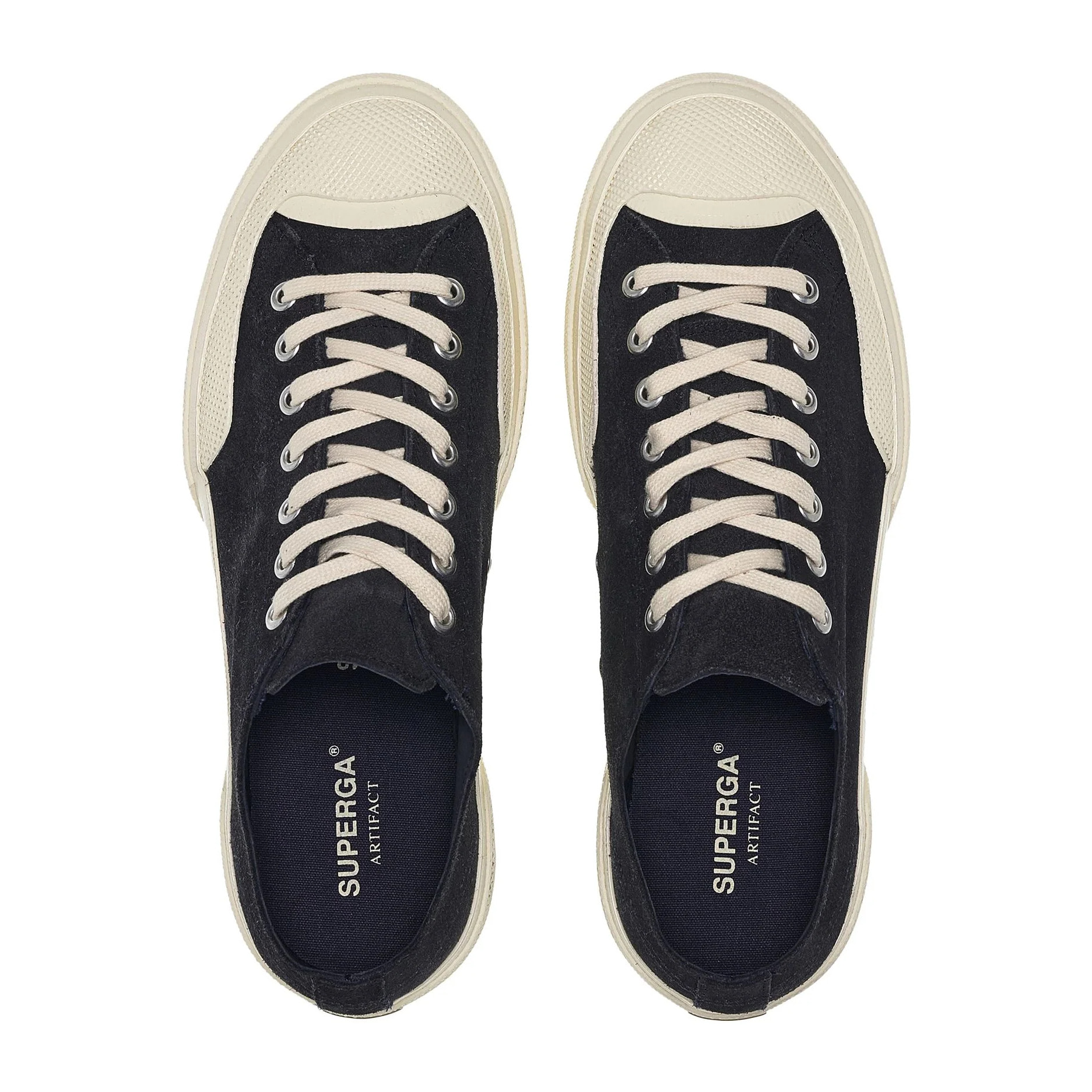 Superga - Sneakers Uomo Donna Bianco - 2432 WORKS SUEDE FLESH OUT