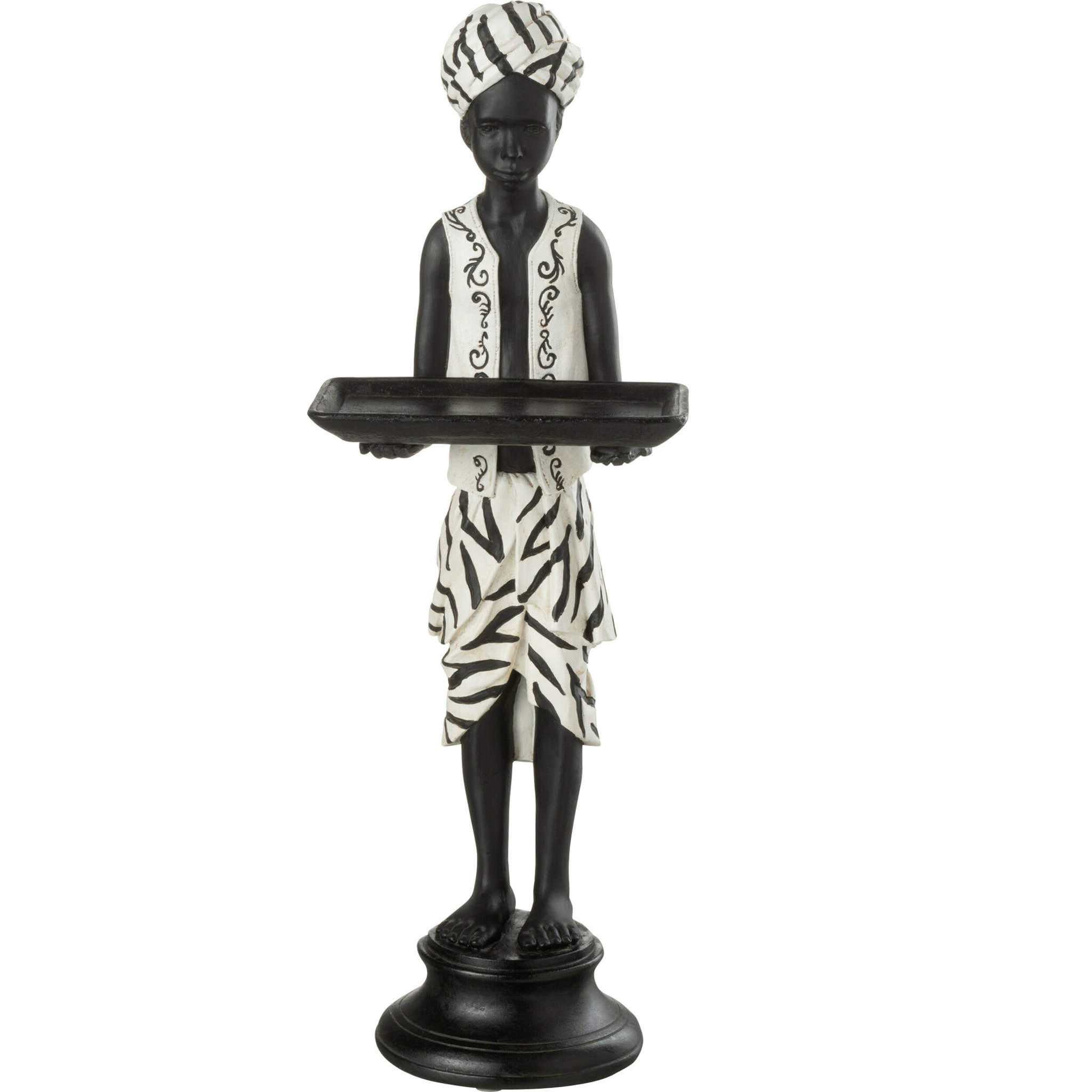 J-Line figurine Garçon Debout Ethnique - polyrésine - noir/blanc