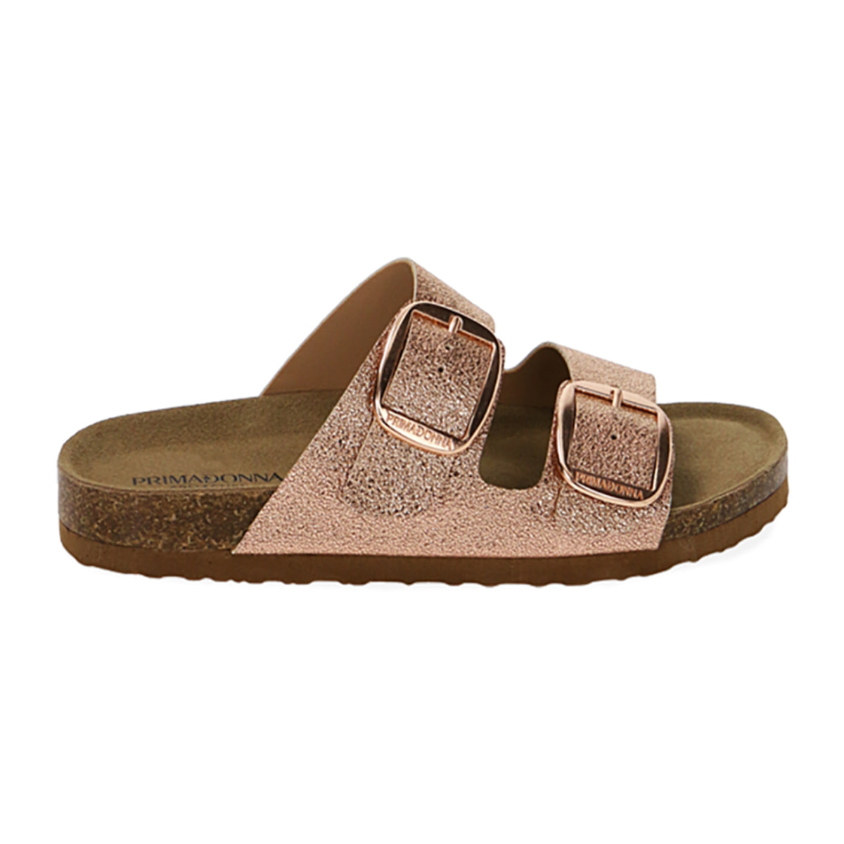Zapatillas laminadas en oro rosa