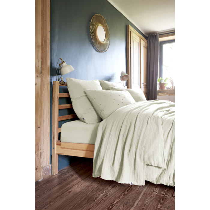Parure de draps "Gaïa" Gaze de Coton 4 pièces - Gaïa Vert d'Eau
