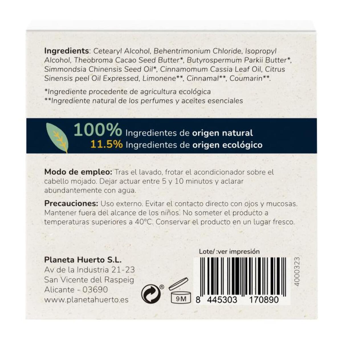 Acondicionador sólido reparador Planeta Huerto 85 gr