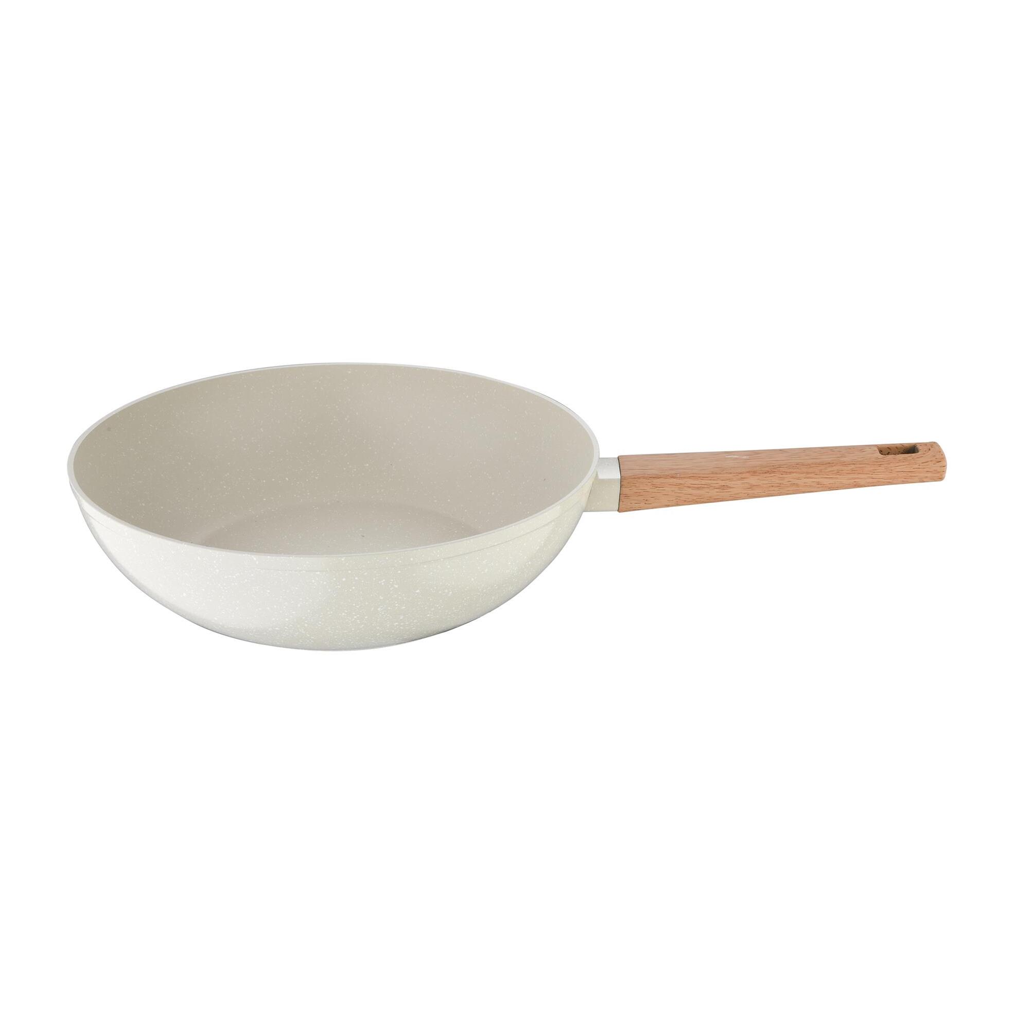 Wok de Ø28cm en aluminio forjado en color Blanco