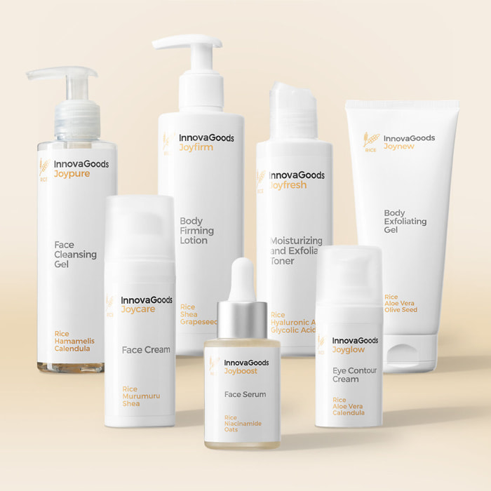 Pack de Rutina Facial y Corporal Rice InnovaGoods