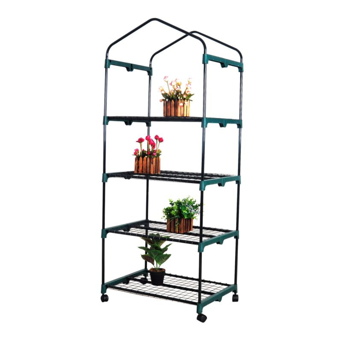 Serre de jardin à 4 niveaux Herzberg HG8001-VERT