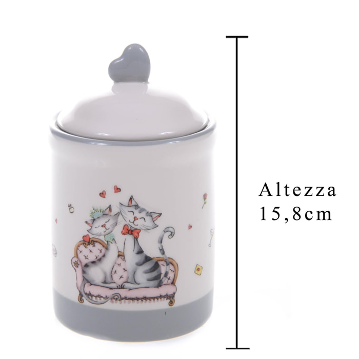 Contenitore Con Coperchio. Altezza 15,8 Cm - Pezzi 4 - 10X15,8X10cm - Colore: Altro - Bianchi Dino - Cuori, S.Valentino, F. Mamma