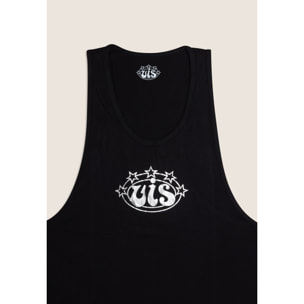 Canotta Donna Regular in Cotone con Logo VIS Argento
