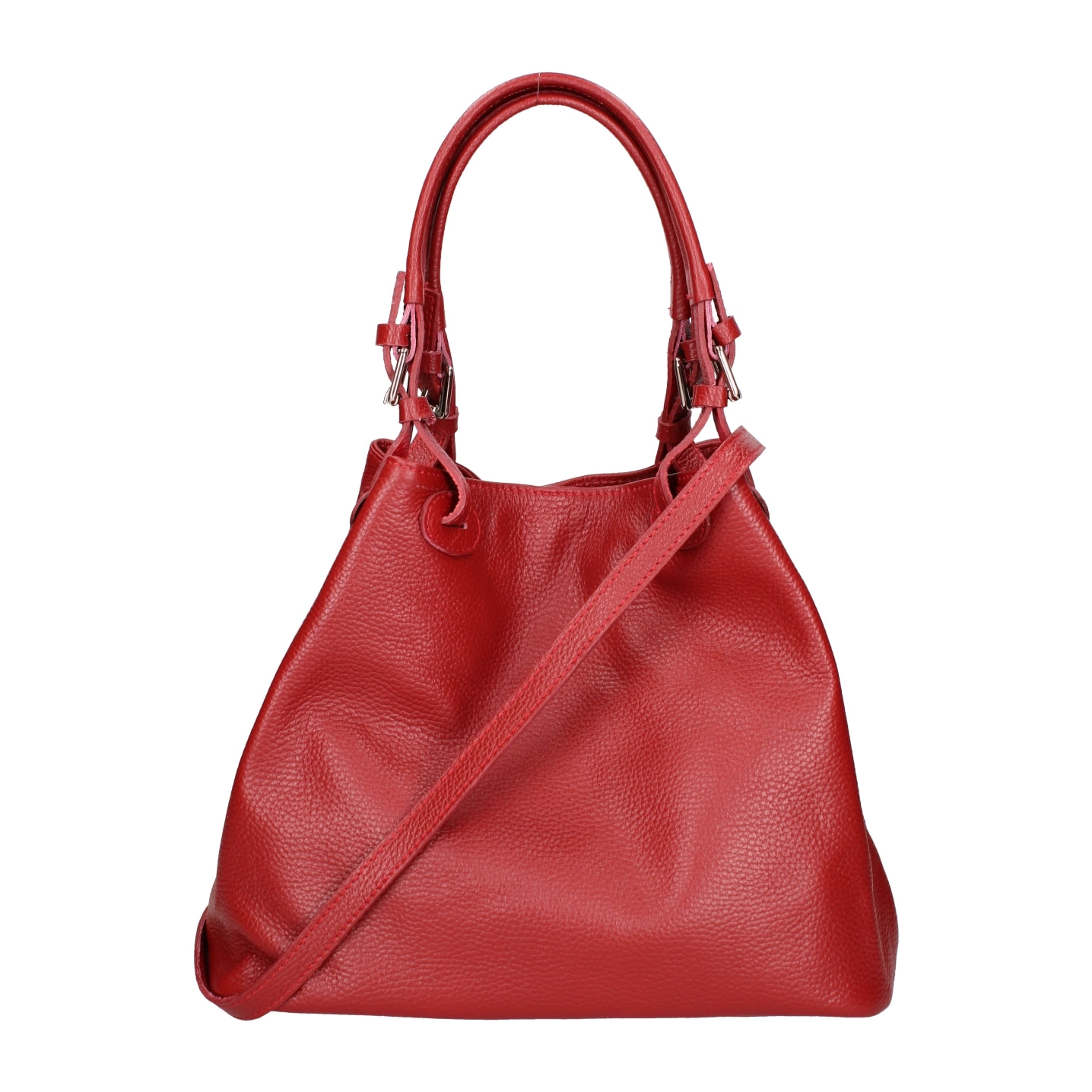 Borsa a spalla da donna In Vera pelle Made in Italy 29x32x17 cm