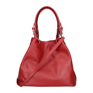 Borsa a spalla da donna In Vera pelle Made in Italy 29x32x17 cm