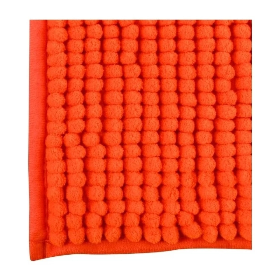 Tapis de bain Microfibre CHENILLE 40x60cm Orange MSV