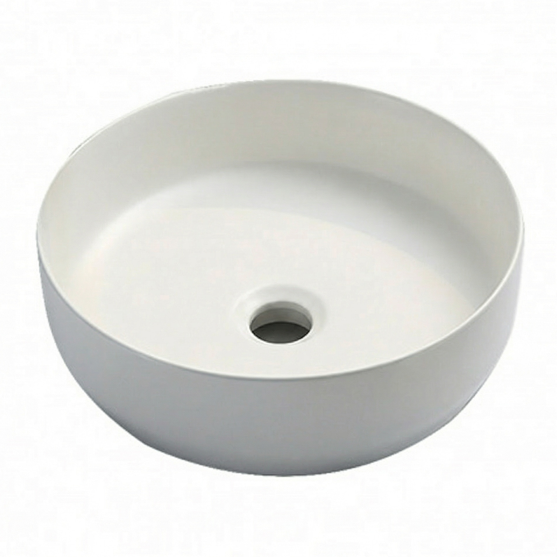 Vasque à poser Infinitio 39 x 39 x 12 cm sans trop-plein, blanc mat (SATINF3939M)