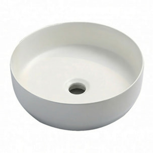 Vasque à poser Infinitio 39 x 39 x 12 cm sans trop-plein, blanc mat (SATINF3939M)