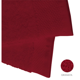 Set asciugamano ospite 3 pezzi granata