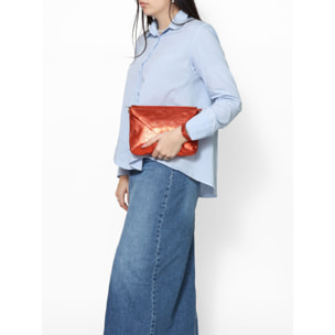 Pochette da Donna Giorgia in Vera Pelle Made in Italy 19x27x2 cm