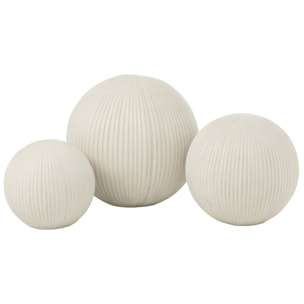 J-Line Balle Deco Argile Blanc Large