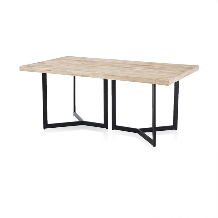 Mesa de comedor Jokul 180 Negro - Roble