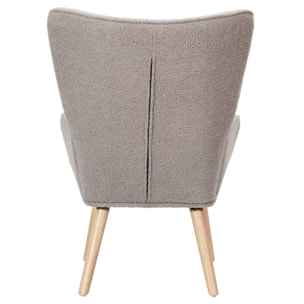Fauteuil Bouclette Taupe