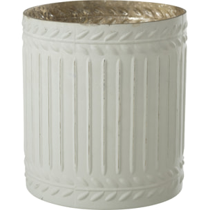 J-Line bougeoir Ezy - verre - blanc - extra large