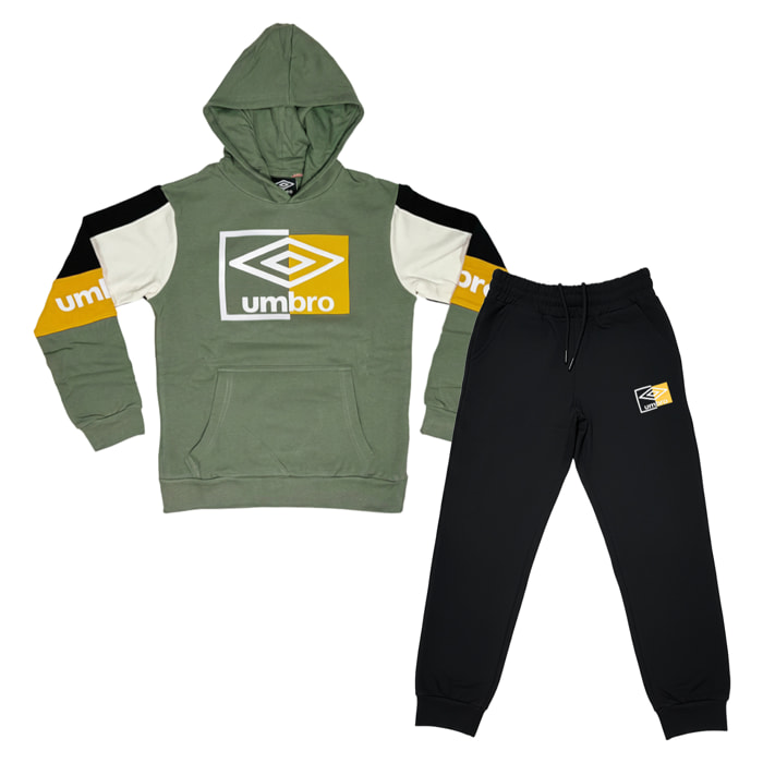 Tuta Ragazzo UMBRO 8 / 16 Anni Cotone Felpato Invernale