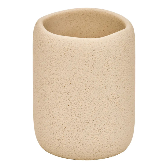 Pot à brosse à dents Oleya beige