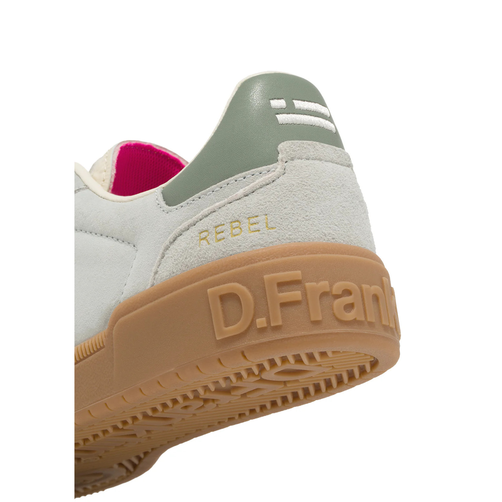 Zapatillas Deportivas de Mujer de Piel Con Forro Técnico Rebel Basic Flag Verde Claro