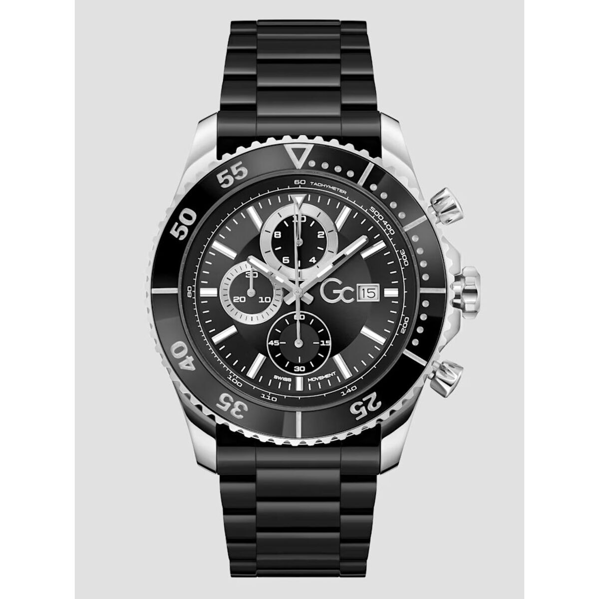 Reloj Gc Z51005G9MF Hombre Analogico Cuarzo con Correa de Ceramica