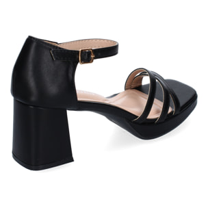 Sandalias de Tacón para Mujer, Comodas y Elegantes, Diseño Moderno con Tiras en la Pala