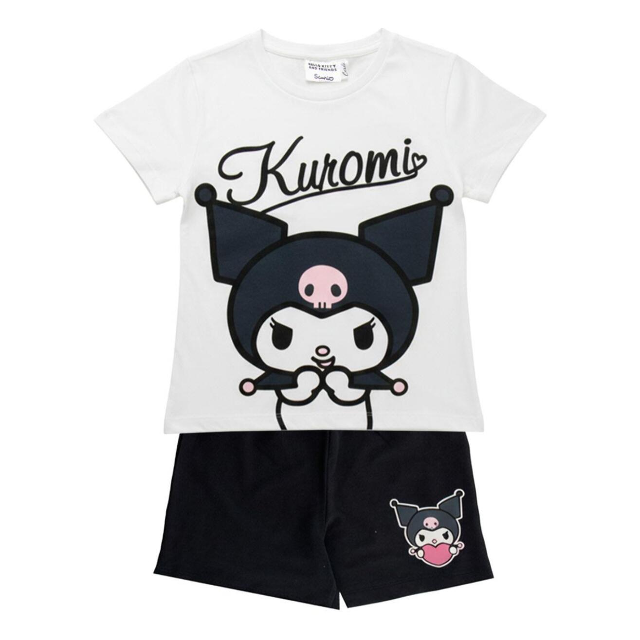 Conjunto 2 piezas Hello Kitty Kuromi - Color Blanco