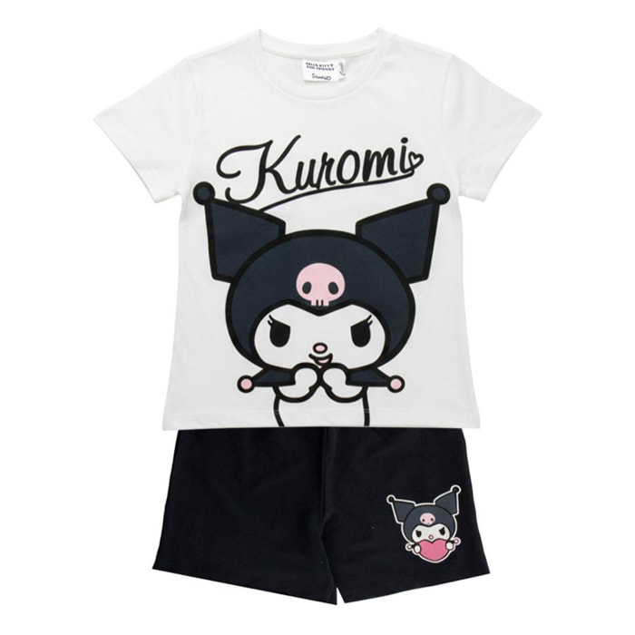 Conjunto 2 piezas Hello Kitty Kuromi - Color Blanco