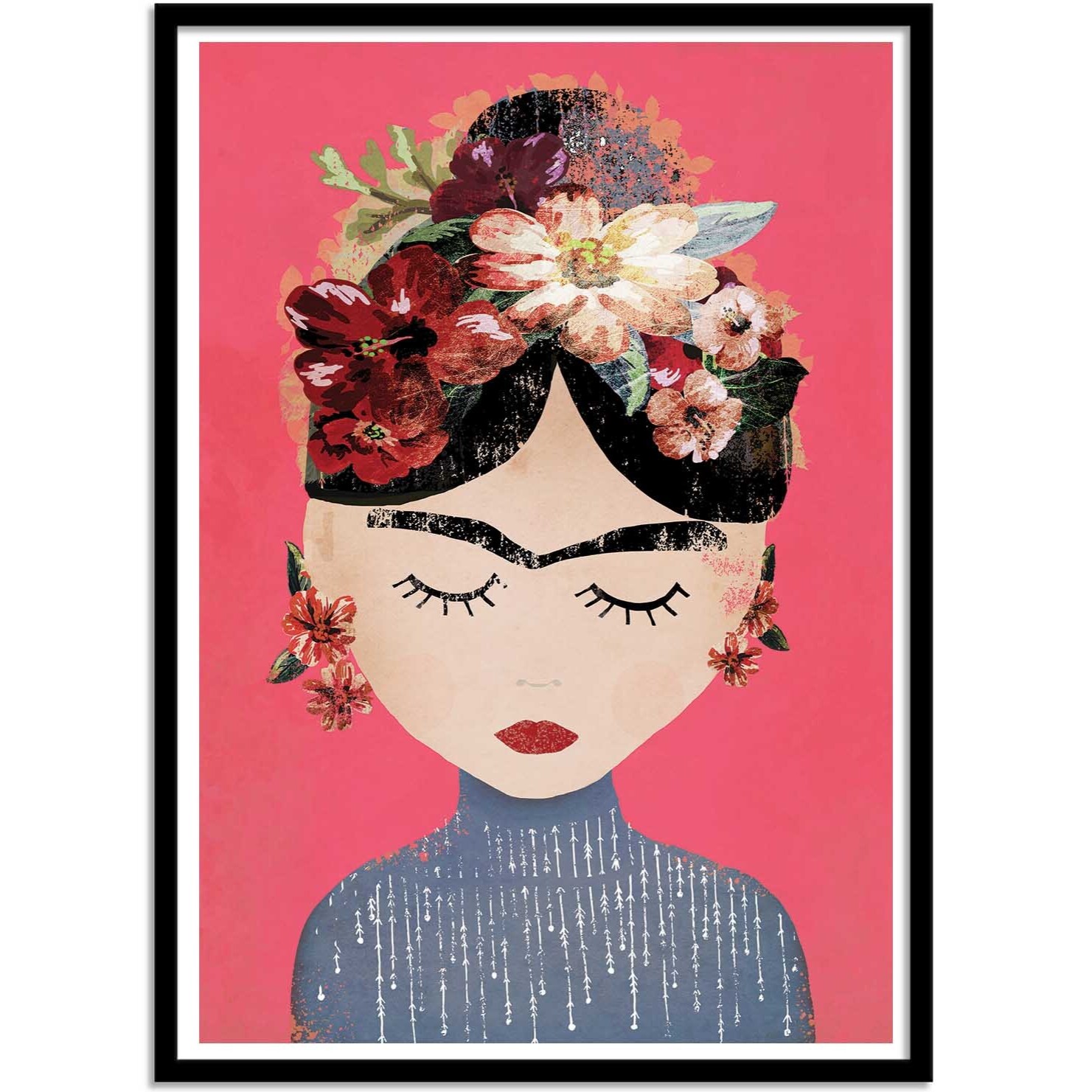 Affiche - Frida Pink Version - Treechild