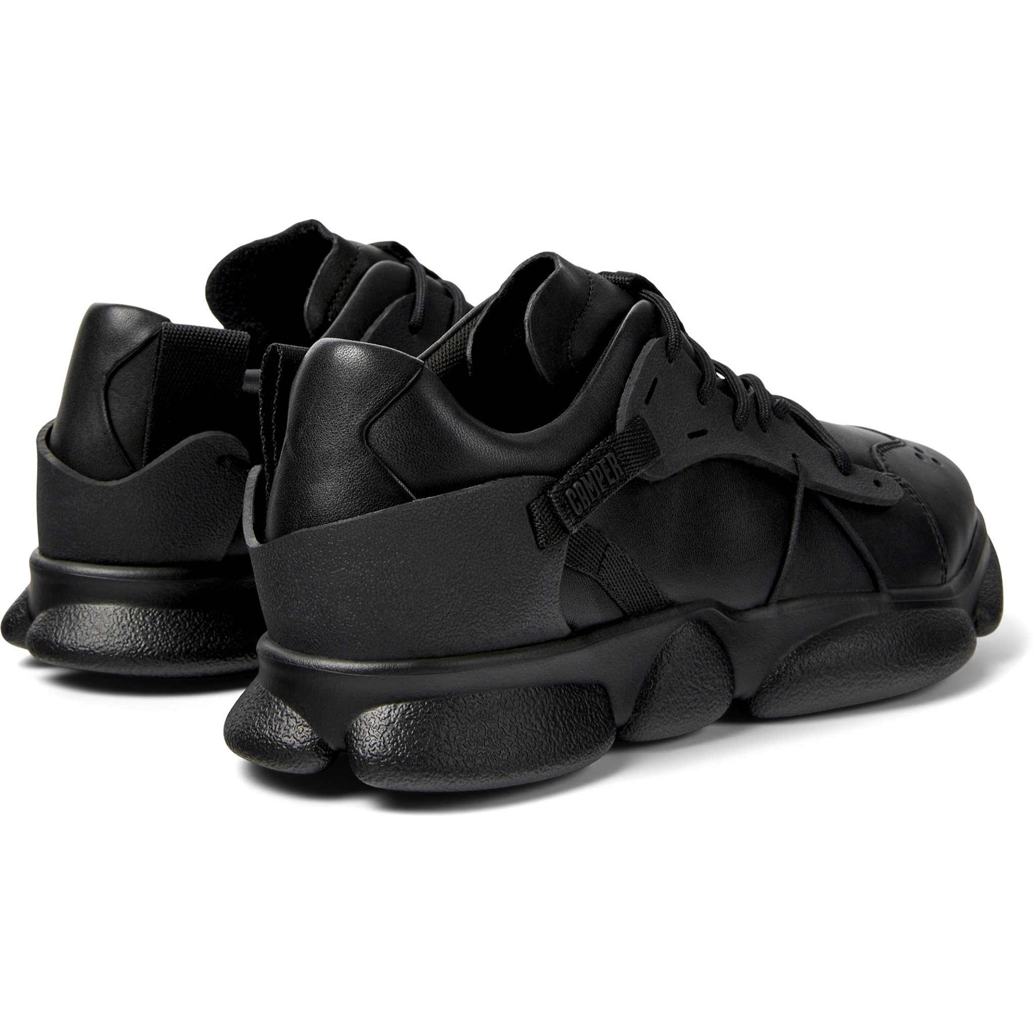 Sneakers - CAMPER Karst - Nero - Pelle liscia / Gomma