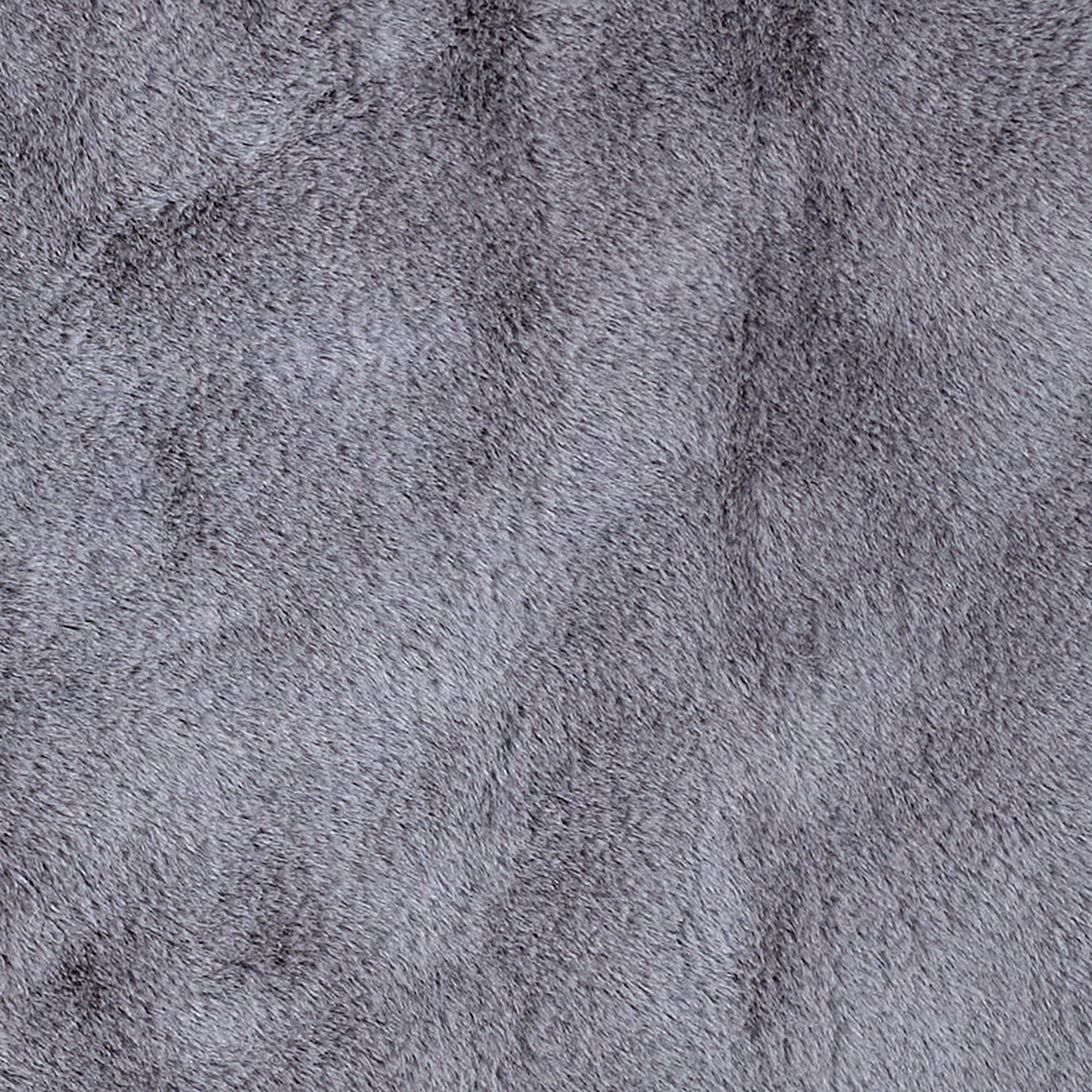 Tapis Imitation Fourrure Fin Gris 110x60cm
