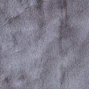 Tapis Imitation Fourrure Fin Gris 110x60cm
