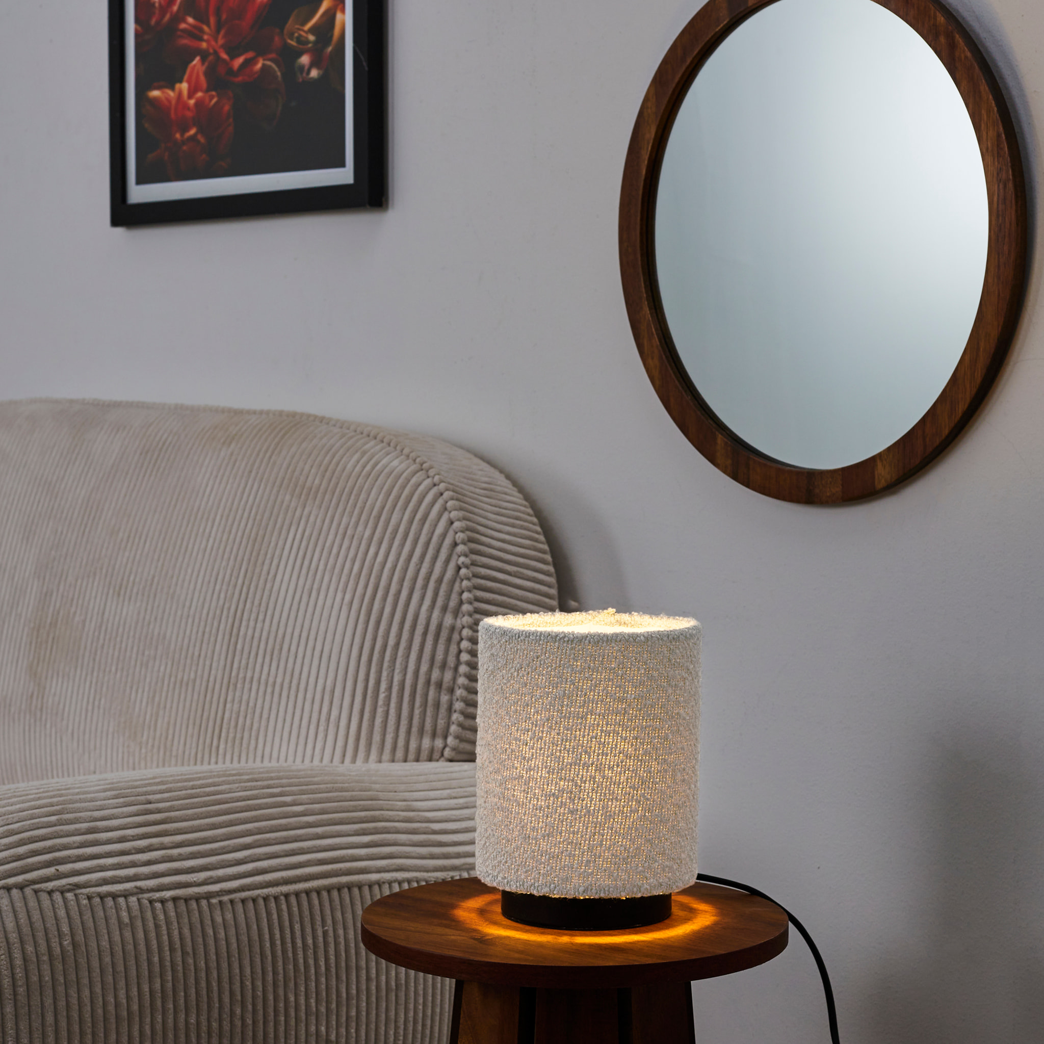 Lampe De Table Abat Jour Bouclette