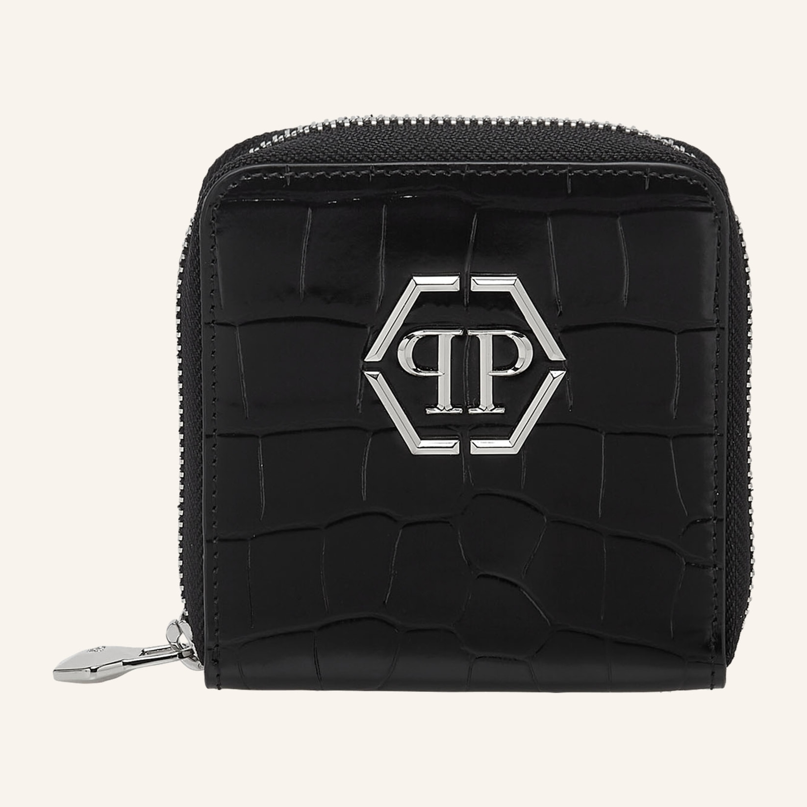 PHILIPP PLEIN Cartera con cremallera central