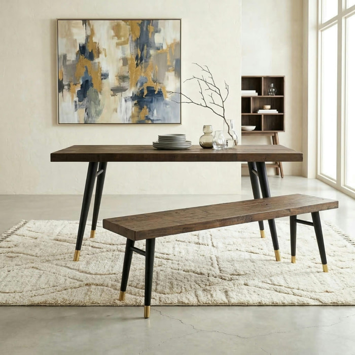 Banc en bois recyclé 140 cm ADELAIDE