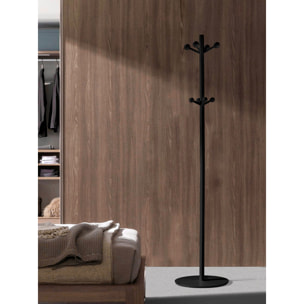 Perchero Unique madera haya negro 182x37x37 cm