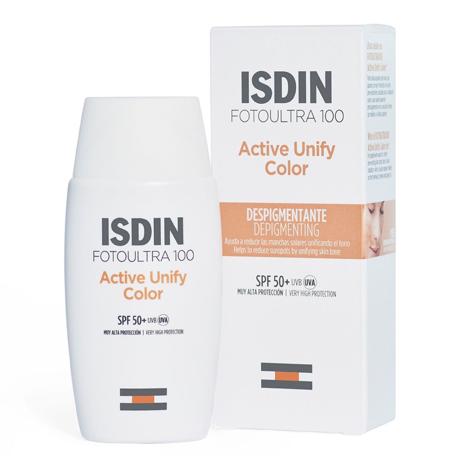 Active Unify Color - Crème solaire visage teintée dépigmentante SPF50+ 50 ml