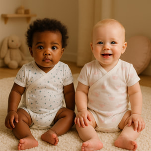 Pack 4 Body Cruzado Manga Corta