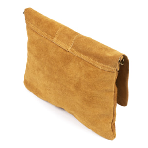 Alpette borsa a tracolla donna. Pelle scamosciata autentica.