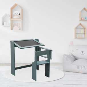 Pupitre pizarra infantil plegable color verde