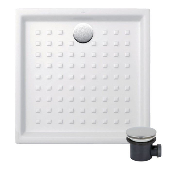 Pack receveur O Novo ceramique avec bonde D90