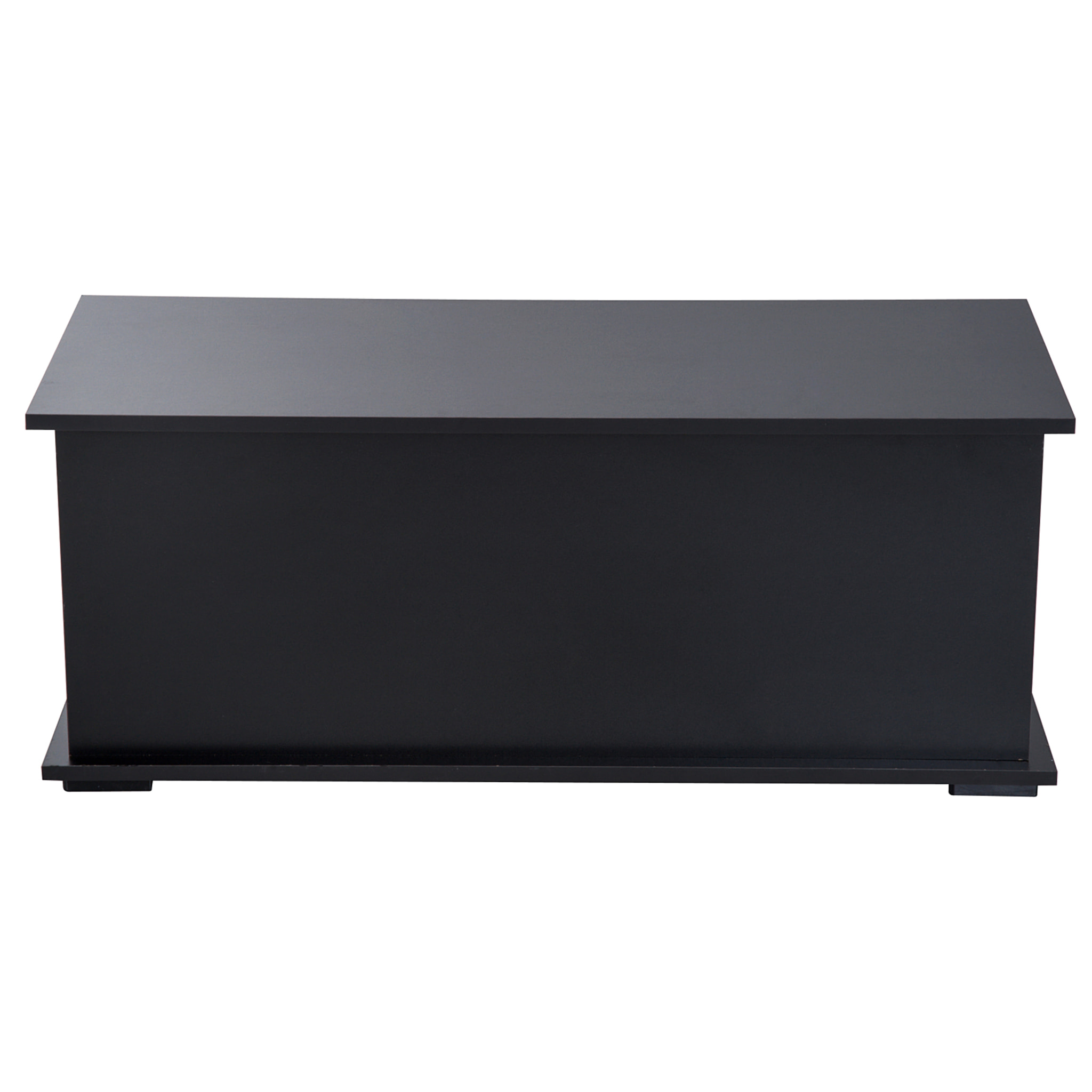 Coffre malle de rangement coffre à jouets dim. 100L x 40l x 40H cm panneaux particules noir