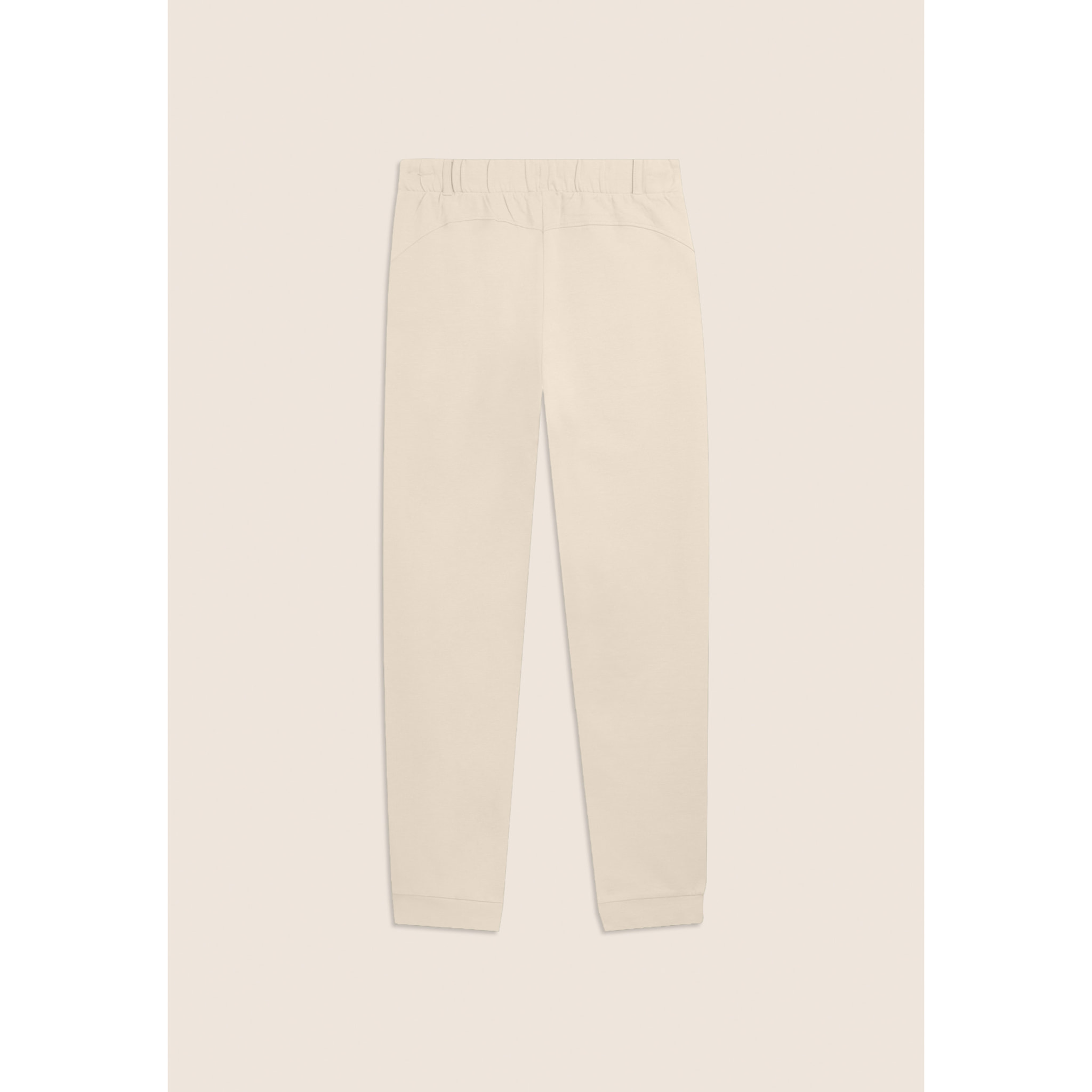 Pantaloni Sportivi in Jersey Pesante con Coulisse e Polsini