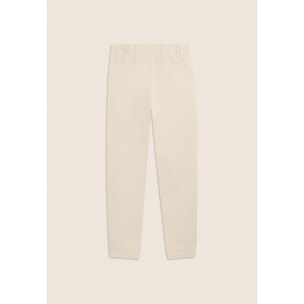 Pantaloni Sportivi in Jersey Pesante con Coulisse e Polsini