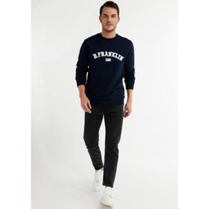 Sudadera de Hombre Varsity Sweatshirt en Azul Marino D.Franklin